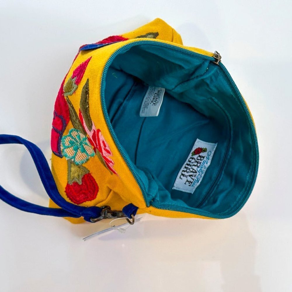 Harvest Blossoms Embroidered Wristlet - Picture 2 of 4